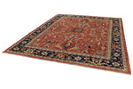 8x10 Red and Navy Anatolian Traditional Rug