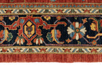 8x10 Red and Navy Anatolian Traditional Rug