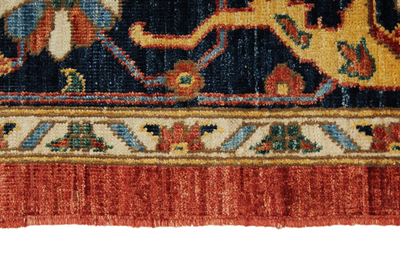 8x10 Red and Navy Anatolian Traditional Rug