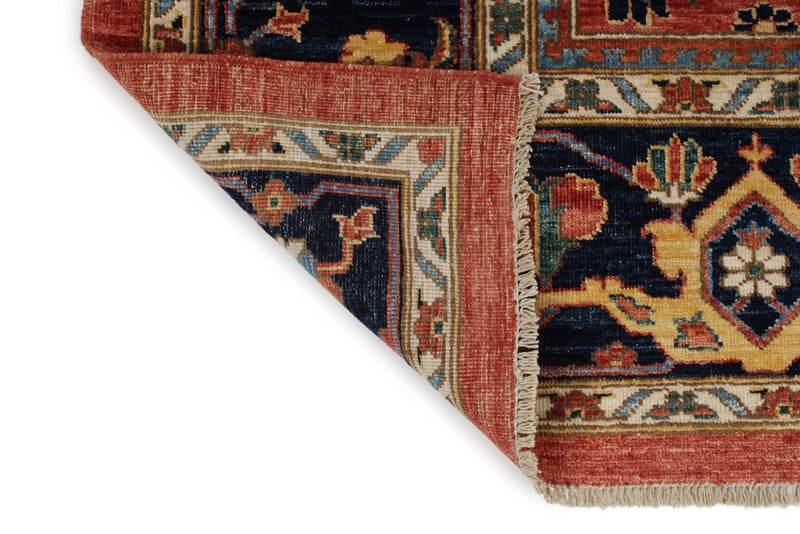 8x10 Red and Navy Anatolian Traditional Rug