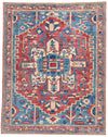 8x10 Light Red and Light Blue Anatolian Traditional Rug