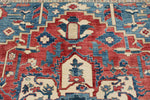 8x10 Light Red and Light Blue Anatolian Traditional Rug