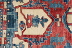 8x10 Light Red and Light Blue Anatolian Traditional Rug