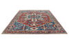 8x10 Light Red and Light Blue Anatolian Traditional Rug