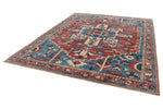 8x10 Light Red and Light Blue Anatolian Traditional Rug