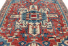 8x10 Light Red and Light Blue Anatolian Traditional Rug