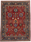 9x12 Red and Navy Anatolian Traditional Rug