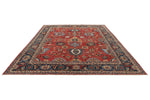 9x12 Red and Navy Anatolian Traditional Rug