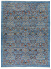 9x12 Light Blue and Multicolor Anatolian Traditional Rug