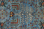 9x12 Light Blue and Multicolor Anatolian Traditional Rug