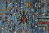 9x12 Light Blue and Multicolor Anatolian Traditional Rug