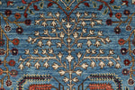 9x12 Light Blue and Multicolor Anatolian Traditional Rug