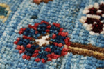 9x12 Light Blue and Multicolor Anatolian Traditional Rug