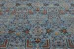 9x12 Light Blue and Multicolor Anatolian Traditional Rug