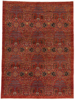 9x12 Rust and Multicolor Anatolian Tribal Rug