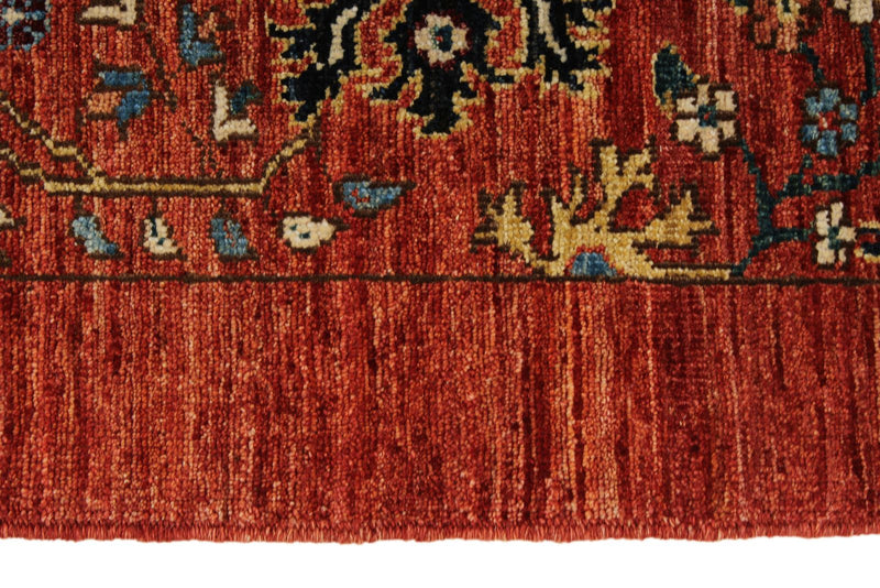 9x12 Rust and Multicolor Anatolian Tribal Rug