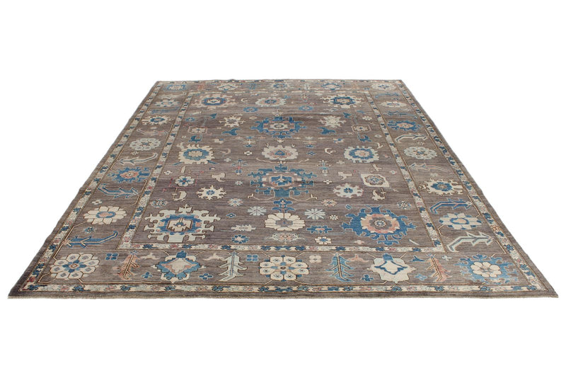 9x12 Brown and Ivory Anatolian Traditional Rug