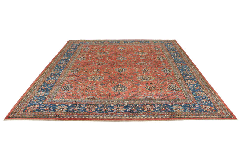 9x12 Red and Navy Anatolian Traditional Rug