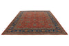 9x12 Red and Navy Anatolian Traditional Rug