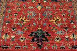 9x12 Red and Navy Anatolian Traditional Rug