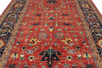 9x12 Red and Navy Anatolian Traditional Rug