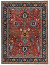 10x14 Red and Navy Anatolian Traditional Rug