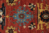 10x14 Red and Navy Anatolian Traditional Rug