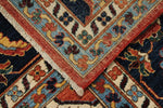 10x14 Red and Navy Anatolian Traditional Rug