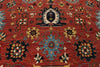 10x14 Red and Navy Anatolian Traditional Rug