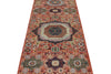 3x10 Red and Multicolor Traditional Runner