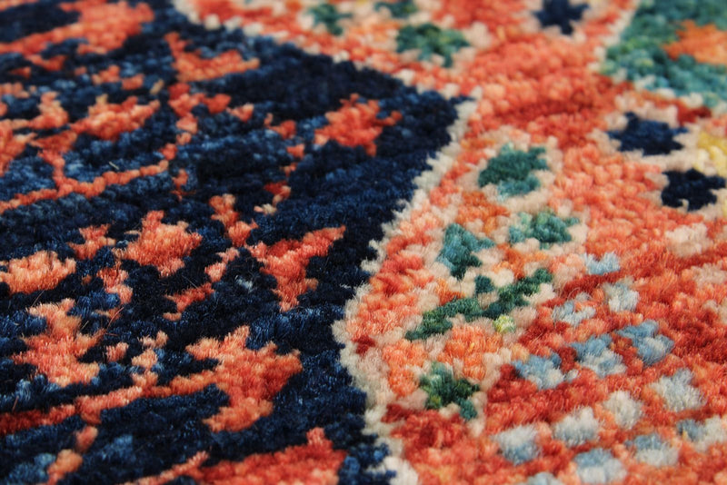 3x10 Red and Multicolor Traditional Runner