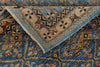 8x10 Light Blue and Camel Traditional Rug