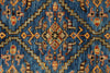 8x10 Light Blue and Camel Traditional Rug