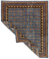 8x10 Light Blue and Camel Traditional Rug