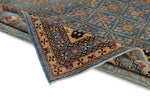 8x10 Light Blue and Camel Traditional Rug