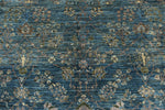 8x9 Navy and Blue Traditional Rug