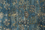8x9 Navy and Blue Traditional Rug
