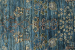 8x9 Navy and Blue Traditional Rug