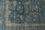 8x9 Navy and Blue Traditional Rug