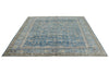 8x9 Navy and Blue Traditional Rug