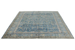 8x9 Navy and Blue Traditional Rug