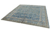 8x9 Navy and Blue Traditional Rug