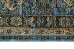 8x9 Navy and Blue Traditional Rug