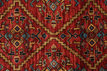 8x10 Red and Light Blue Traditional Rug