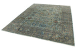 9x12 Light Blue and Blue Traditional Rug