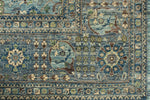 9x12 Light Blue and Blue Traditional Rug