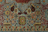 10x14 Multicolor and Light Blue Traditional Rug