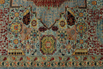 10x14 Multicolor and Light Blue Traditional Rug