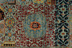 10x14 Multicolor and Light Blue Traditional Rug