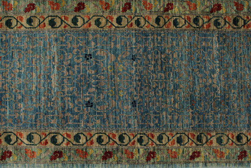 10x14 Multicolor and Light Blue Traditional Rug